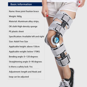 Orthopedic Hinged Knee Braces: Adjustable Support & Sprain Stabilizer