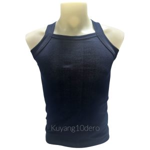 100% Cotton Mens Square Neck Tank Top Body Fit for Large Build