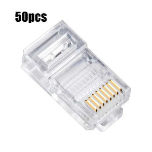 50 Pcs Konektor RJ45 / Network Connector / Ethernet Connector