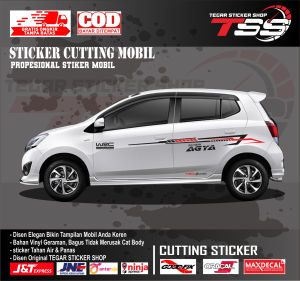 sticker mobil agya sticker mobil toyota agya sticker mobil keren sticker motif variasi body mobil keren