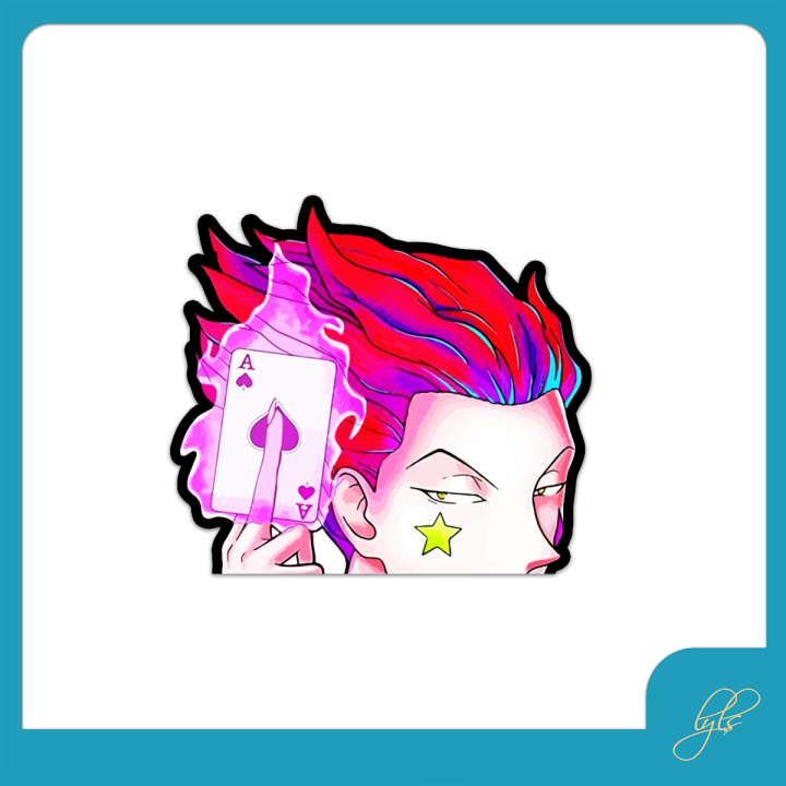 Hioshiru Sticker Smoking HISOKA HUNTER X HUNTER ANIME Waterproof Vinyl Sticker for Motorcycle ...