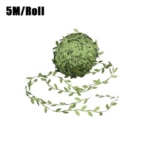 Artificial Plant Green Ivy Leaf Garland Hanging Vine Leaves Home Garden Party Decoration 2/5M