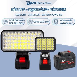 [Đa Năng] Đèn LED 35/55 Bóng Ánh Sáng Mạnh Xoay 180 Độ Thiết Kế Nhỏ Gọn 2 Mức Sáng Dễ Sử Dụng Mang Theo Tiện Lợi Phù Hợp Dùng Khi Mất Điện Cắm Trại Dã Ngoại Làm Việc Ban Đêm Chiếu Sáng Rõ Nét Pin Sạc Dùng Bền Lâu