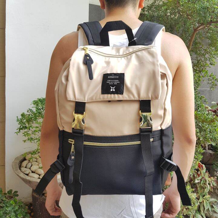 Anello gold fashion buckle backpack