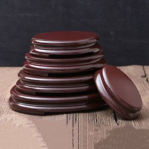 UNQIN เรโทร กลมกลมๆ ของเก่าแบบโบราณ งานหัตถกรรมหิน ของตกแต่งบ้าน ขาแว่นสำหรับวัด ยืนแสดง เครื่องประดับสำหรับตกแต่ง ฐานแจกันใส่แจกัน ฐานกาน้ำชา