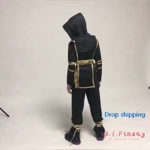 ST Boys Children Ninja in Japanese Samurai Warrior Fancy Dress Halloween Party Boys Girls
