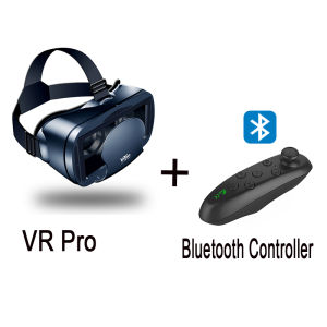 3D VR Headset Smart Virtual Reality Glasses 4.7-7 Inches for Smartphones with Controller
