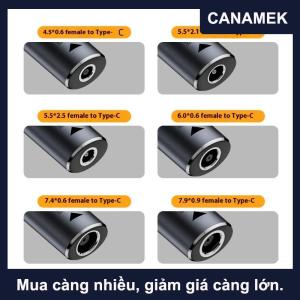 【CANAMEK】 1pcs nhanh chóng sạc cáp cho Huawei 140W phổ máy tính xách tay 5V 9V 20V DC nữ để USB C Loại C PD Power Adapter chuyển đổi