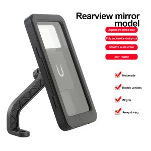 Touch Screen Phone Holder Motorcycle Waterproof Handphone Holder Bike Motor Pemegang Telefon Motosikal Basikal Motowolf