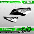 Gs Sticker - Stripping Rx King Motif Simpel - Stiker Variasi Rx king Spesial. 