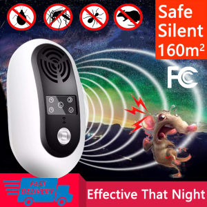 TOP SELLING!! 2024 New Ultrasonic Pest Control Electric Mosquito killer mousetrap Anti Mosquito Repellent Insect Repeller Rejector for Mouse Mole Flies Cockroach Rat Bug Rejection Household Tool