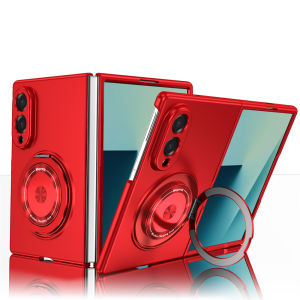 Luxury Strong Magnet Rotating Magnetic Stand Phone Case for Samsung Z Fold 8 Wide 7 ZFold 6 5 4 Lens Protector Solid Color Cover