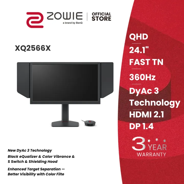 [NEW] BenQ ZOWIE XQ2566X New QHD Fast TN 360Hz DyAc 3 24.1 Inch Gaming Monitor for Esports