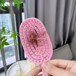 Lược Gỡ Rối UCHUU Lược Chải Tóc Tự Làm Sạch Lược Giữ Nếp Làm Phồng Tóc Massage Da Đầu Thư Giãn