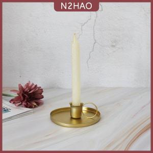 N2HAO Giá đỡ nến trang trí để bàn phong cách retro cổ điển tiệc cưới