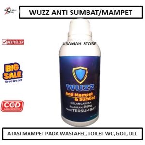 Cairan Anti Sumbat WUZZ Mengatasi Wc Mampet dengan Cepat dan saluran dll - Efektif Digunakan