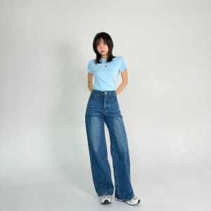 Celana Kulot Jeans Kekinian Terbaru Celana kulot jeans Panjang Kulot jeans Snow Kekinian Model terbaru Cullotes pants women Kulot jeans highwaist
