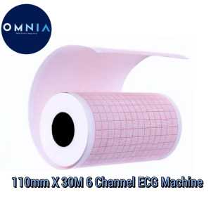 Kertas EKG 110m x 30m untuk Rumah Sakit dan Klinik 6 Channel ECG Machine / kertas ekg Roll / ekg 110 x 30 / ekg roll 110 x 30m / ekg roll 11cm / kertas ekg roll 11cm / kertas ekg fukuda / fukuda roll / fukuda roll 110