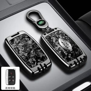 Metal Key Key Holder Case Remote Key Fob Key Holder Keychain For Land Rover Range Rover Sport Evoque Freelander Velar Discovery 4 Jaguar Xe Xj Xf Guitar