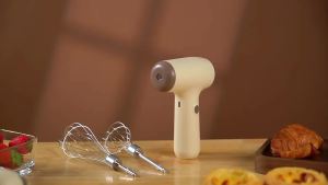 AE Wireless electric egg beater small kitchen mixer householdhandheld rechargeable cream baking beater