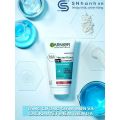 Gel rửa mặt tẩy tế bào chết làm trắng da Garnier clean skin 3in1 Gel - Scrub - Mask -Tuýp 150ml. 