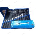 Kunci Ring Pas Set 11pcs 8-24mm Alat Profesional Kunci pas Lengkap Kunci Pas Ring Set 11pcs Kunci Set Ring Pas Combination Wrench Alat Motor/Dengan Tas Penyimpanan. 
