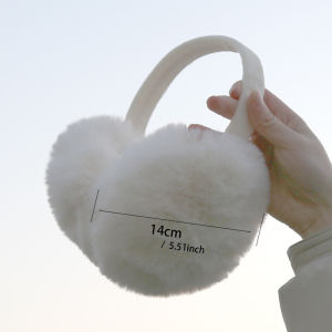 SHUNAICHI New Autumn Winter Soft Earmuffs Women Men Ear Keep Warmer Plush Solid Color Adjustable Foldable Ear Protection Muffs Earflap