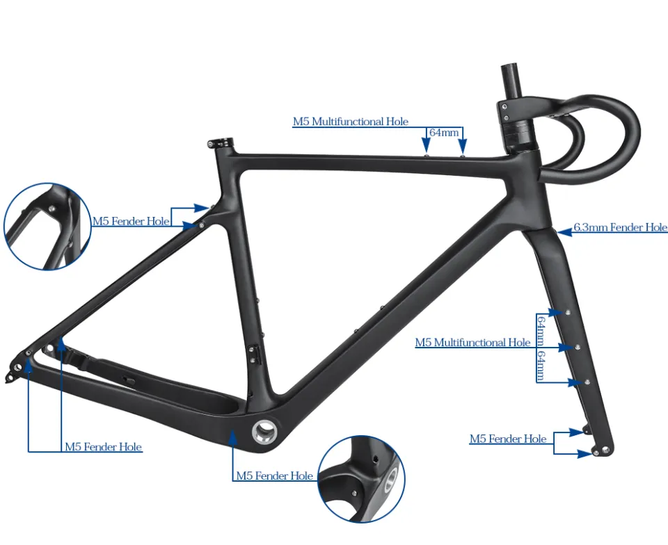 Gravel bike frame sale size