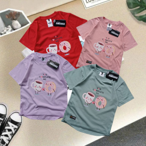 Baju kaos distro anak perempuan premium reguler usia 1 sampai 8 tahun