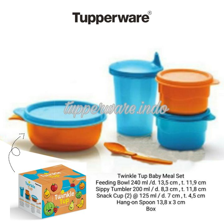 Tupperware Twinkle Tup set wadah makanan tempat mpasi bayi feeding