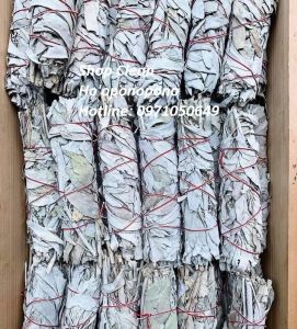 Bó White Sage 100gr thanh tẩy không gian giải tỏa căng thẳng dùng trong cầu nguyện nghi lễ tang lễ đám cưới