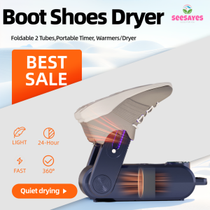 Boot Dryer with Warm Adjustable Dry Rack & Timer Portable Shoe Warmer Glove Dryer for Boots Sneakers