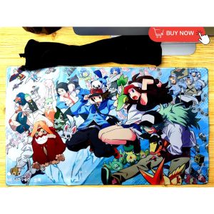 全哥宝可梦卡垫  DIY Pokemon Playmat Desk mat Trading Card Game TCG Anime Playmat Play mate D41