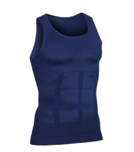 HOLA Mens Compression Tank Top Seamless Slimming Body Shaper Vest Shirt Shapewear Abs Abdomen Summer Fashion