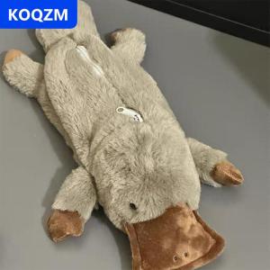 [COD] KOQZM Dễ thương thú mỏ vịt bút chì trường hợp Túi mỹ phẩm sang trọng bút Pouch dung lượng lớn lưu trữ túi trường cung cấp văn phòng phẩm Hộp Máy tính để bàn lưu trữ túi