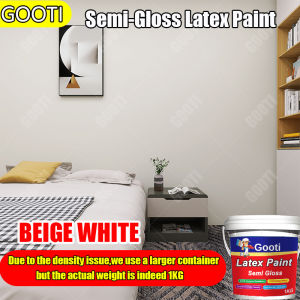 GOOTI Semi Gloss Latex Paint Odorless Eco-Friendly Wear Stain Resistant Moisture-proof Interior Exterior Use For Cement Wall Paint