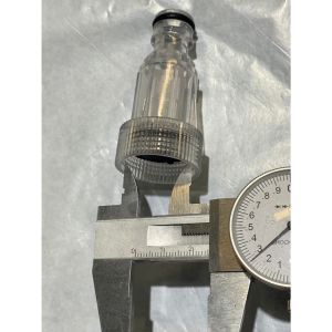 กรองเครื่องฉีดน้ำแรงดันสูง ขนาด  6 หุน ข้อต่อสวมเร็วกรอง พลาสติกใส สามารถถอดออกมาล้างได้ คุณภาพสูง