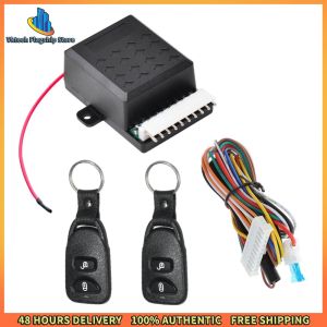 Vktech Portable 12V Car Door Lock System with 2 Remotes - Perfect for Car Owners Seeking Convenience