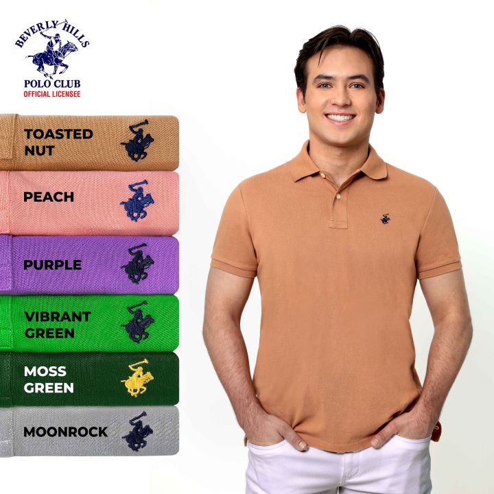 Green and purple polo shirt hotsell