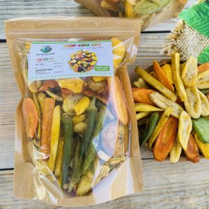 Thập cẩm sấy (rau củ quả sấy) Mangline Farm Đà Lạt 1000g đồ ăn vặt thơm ngon đa hương vị