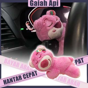 Plush Berry Bear Gear Cover Non-Slip Shifter Upgrade Car Decor