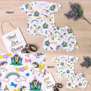 DhadomKids - SETELAN ANAK PEREMPUAN USIA 1-3 TAHUN ELLONIA GAMBAR PONY