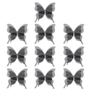 10Pieces Sheer Butterfly Pin Curtain Decorative Safety Pin For Wedding Party and Bedroom Decoration Curtain Accessory