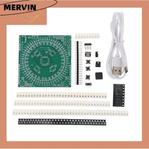 [MERVIN]💖[HOT SALE]🎈🎈 LQFP64 Soldering Practice Kit Flow Light Circuit Board 5V Type-C Interface DIY Electronic Project Board Kit Beginners Learning