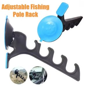 NALANILI 1pc Nhựa Giá đỡ cần câu. Đa năng Bền bỉ Giá để đồ Tiện lợi Cốc hút Giá đỡ cần câu cá Phụ kiện câu cá