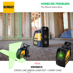 DW088CG-XJ DEWALT CROSS LINE GREEN LASER SET + CARRY CASE