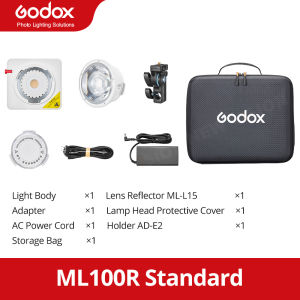Godox ML100R Full-Color LED Video Light RGB 1800K-10000K Portable Pocket Fill Light App Control 14 Effects For Outdoor Shoot Photography Live