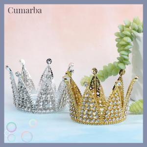 [Cumarba] Crown Cake Topper Tiara Kids Hair Ornament Birthday Party Supplies