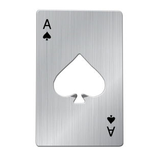 [🇵🇭 24h Delivery] Dollyy Spades Ace Bottle Opener Poker Card Stainless Steel Beer Credit Card Bar Corkscrew Capgun drinking