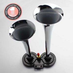 Fast Local DeliverySuper Loud Air Horn Dual Trumpet  Truck 12v-24v Train Truck Car Kit Compressor 300d